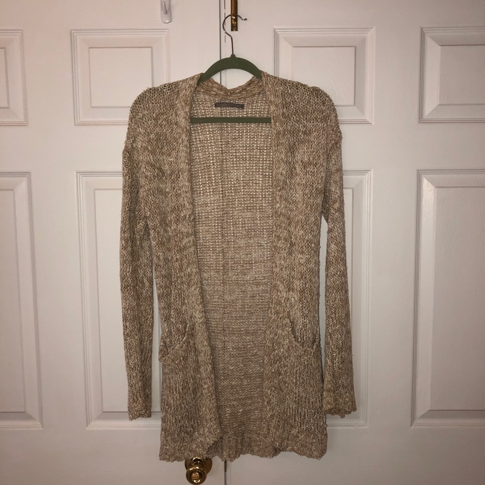 Tan cardigan sweater